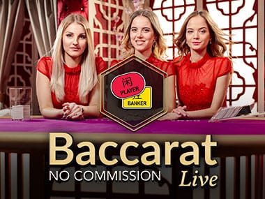 No Commission Baccarat banner